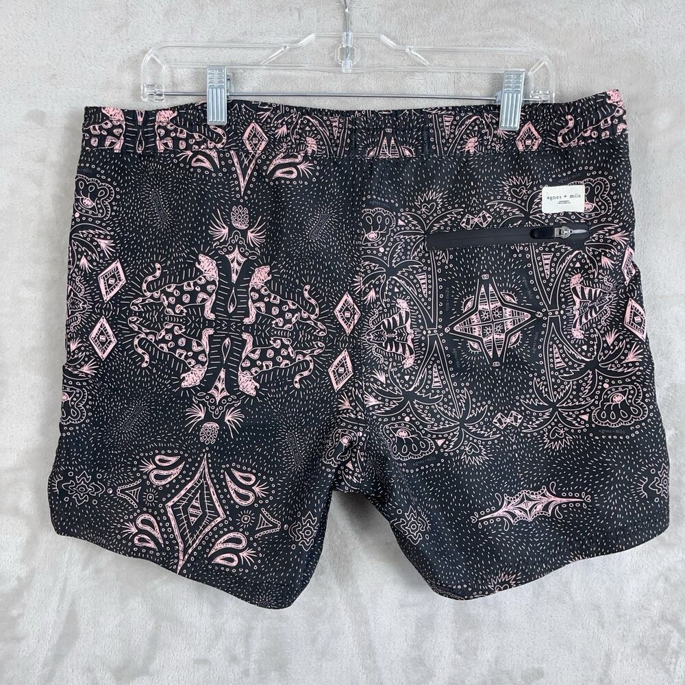 Agnes + Milo Pink Panther Mandala Enzo Swim Shorts Mens Large Euro Summer Beach - Picture 2 of 9